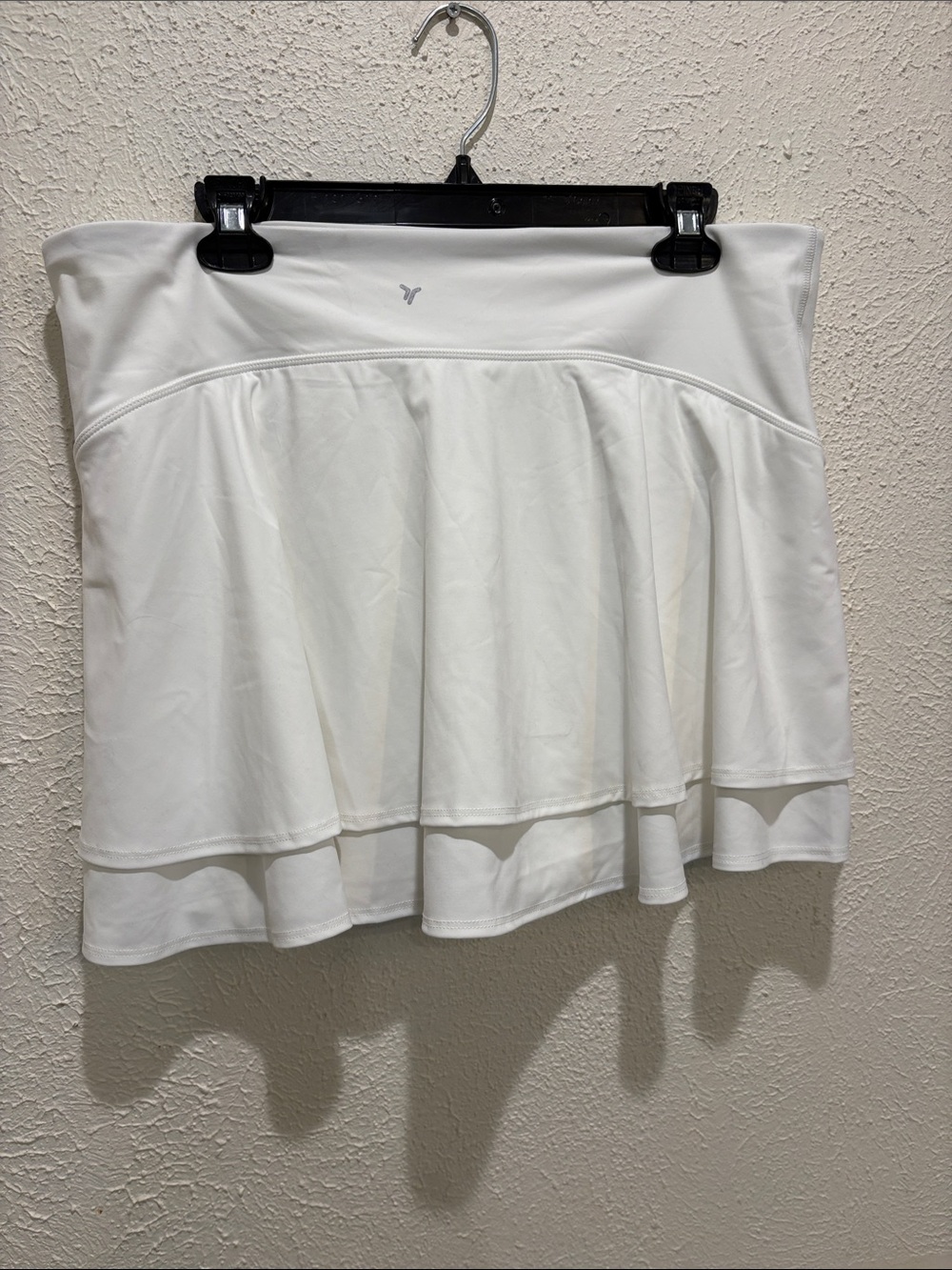 Old Navy White Circle Skirt with Subtle Logo